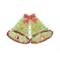 Christmas Decoration - Double Tinsel Bells, Gold, 22Cmx38Cm, 1Pc