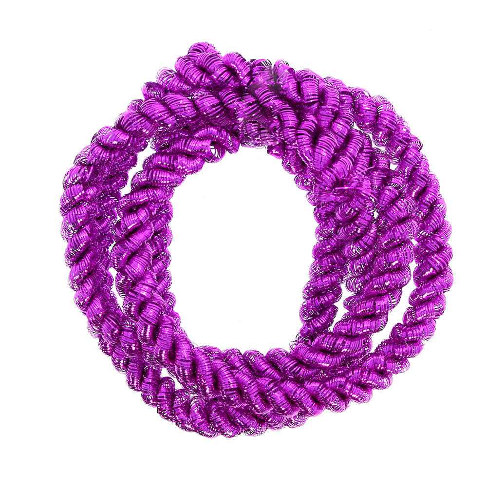 Christmas Decoration Tinsel Rope- Pink 2M