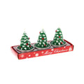 Christmas Decorative Candle - Christmas Tree, 7Cmx5Cmx14Xm, 3Pc