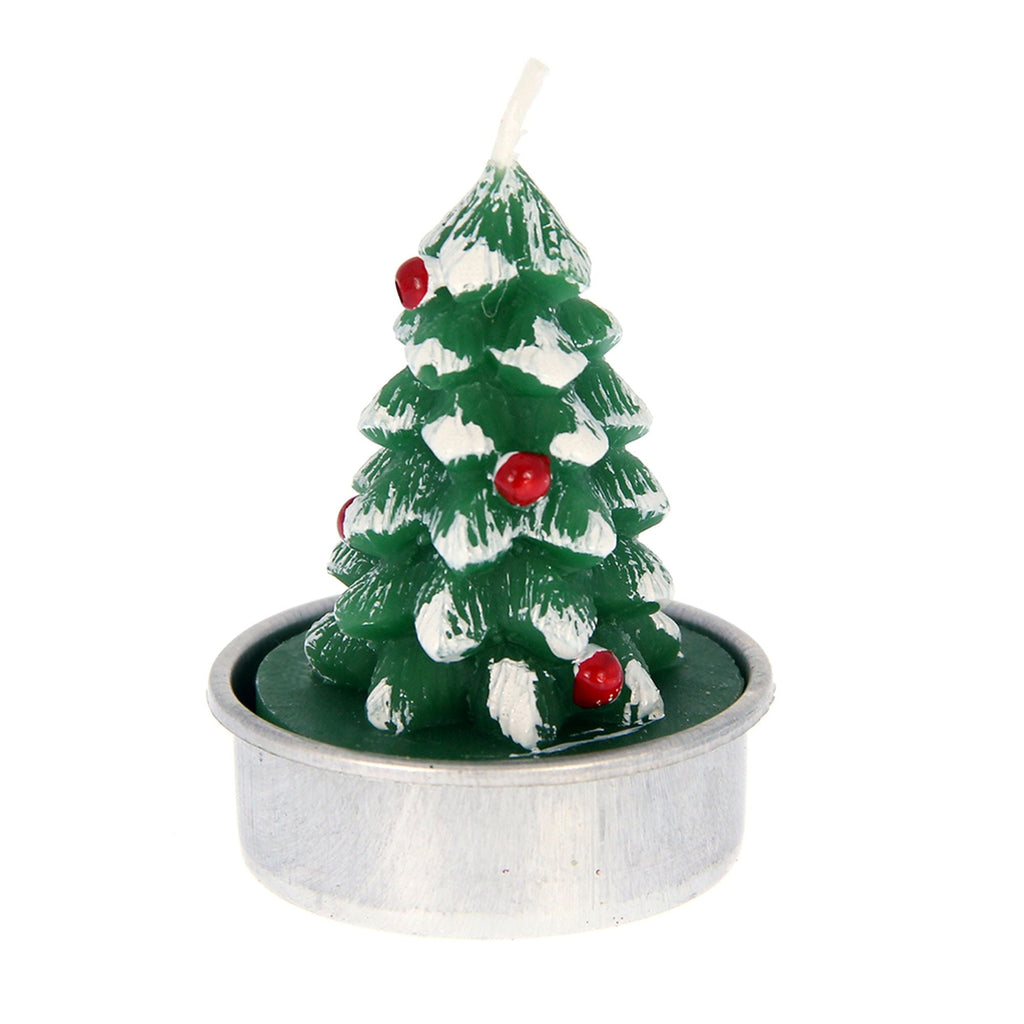 Christmas Decorative Candle - Christmas Tree, 7Cmx5Cmx14Xm, 3Pc