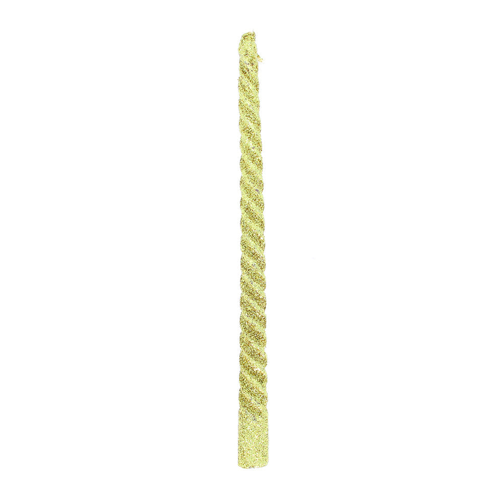 Swirl Candle 3pcs- Gold