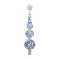Christmas Finial Tree Topper 30Cm- Silver