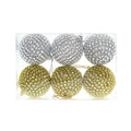 Christmas Decoration 6Pc- Hanging  Ornaments Assorted Colours