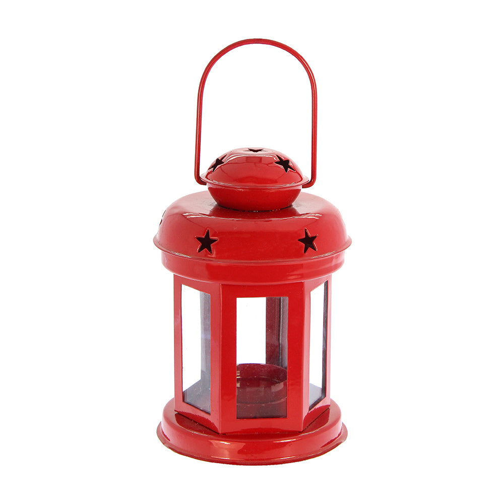Diwali Metal Lantern - Red