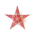 Decorative Paper Hanging Star - Floral Star, 60cm Dia 1pc