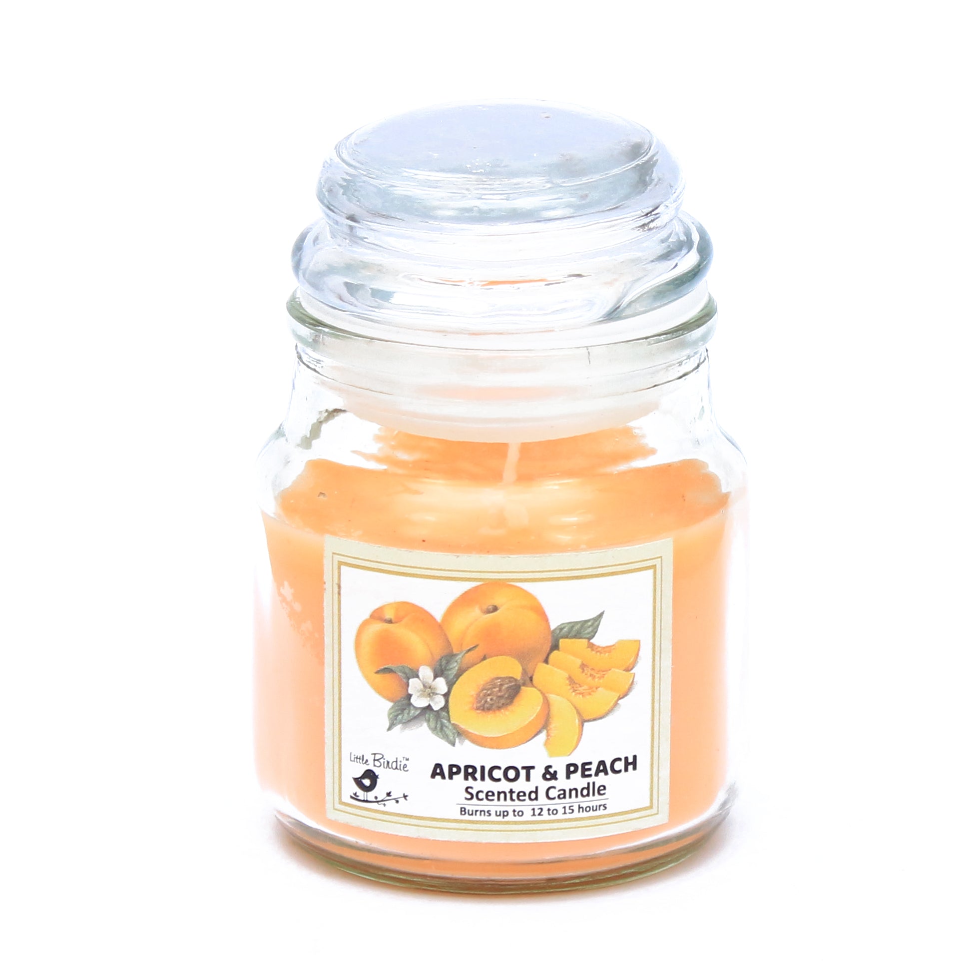 Scented Candle Jar - Apricot & Peach, 1Pc