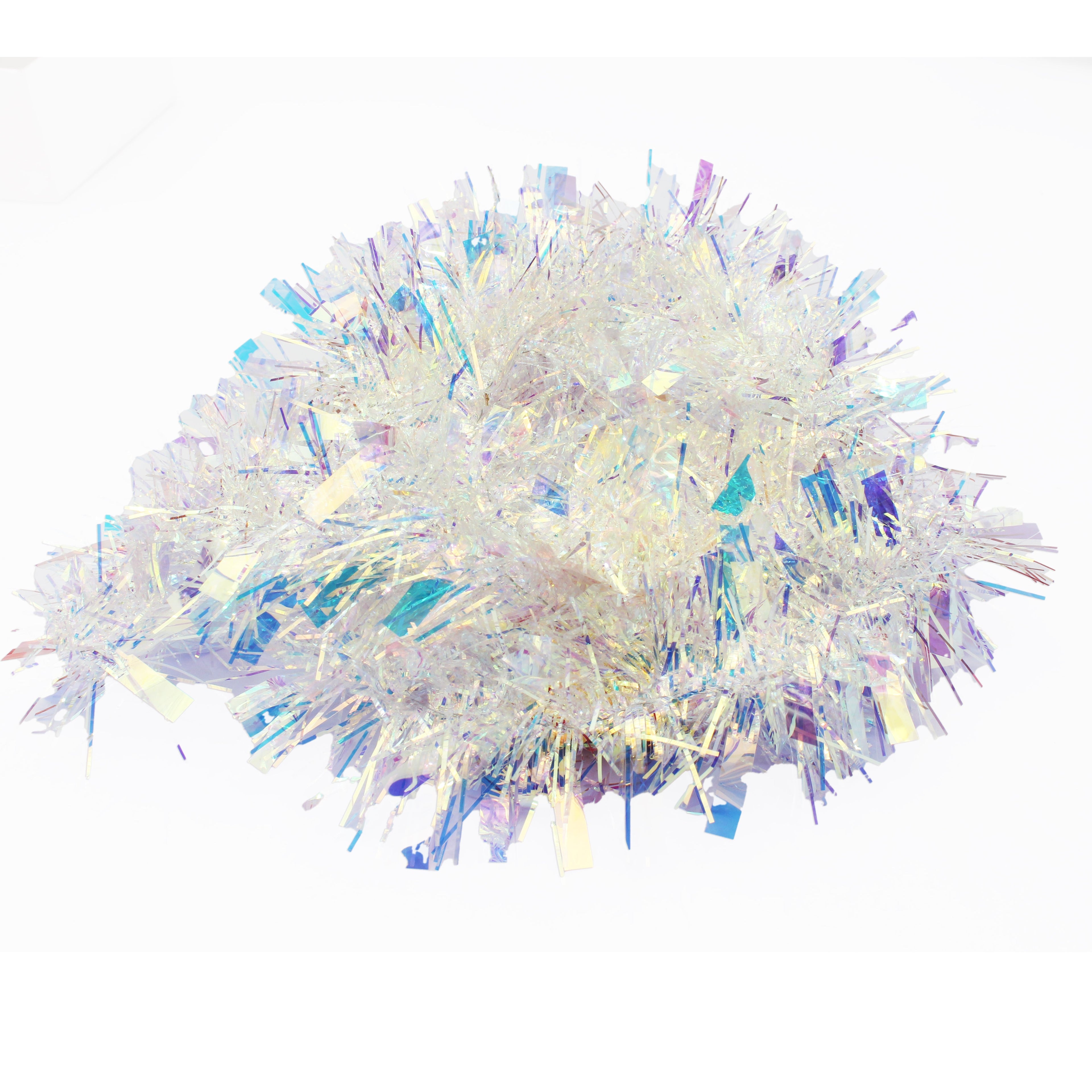 X-Mas Tinsel Holographic Gold 2Mtr