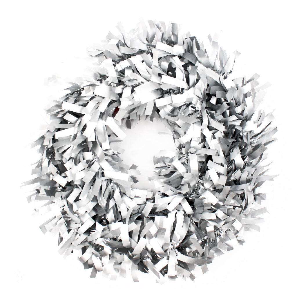 X-Mas Tinsel Matte 7Cm X 1.8Mtr Silver