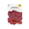 Little Birdie Stickers Glitter Hearts With 3mtr Cord