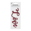 Little Birdie Glitter Chipboard Shape-Sparkle Love, 1pc