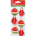 Christmas Stickers - Christmas Apron, 6Pc