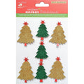 Christmas Glitter Stickers - Tree, 7Pc