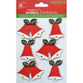 Christmas Stickers - Bells, 6Pc