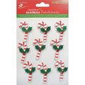 Christmas Stickers - Candy Cane 9Pc