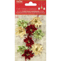 Christmas Blooms - Poinsettia, 9Pc