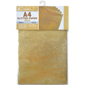 Handmade Glitter Sheet A4 - Gold, 5Pc