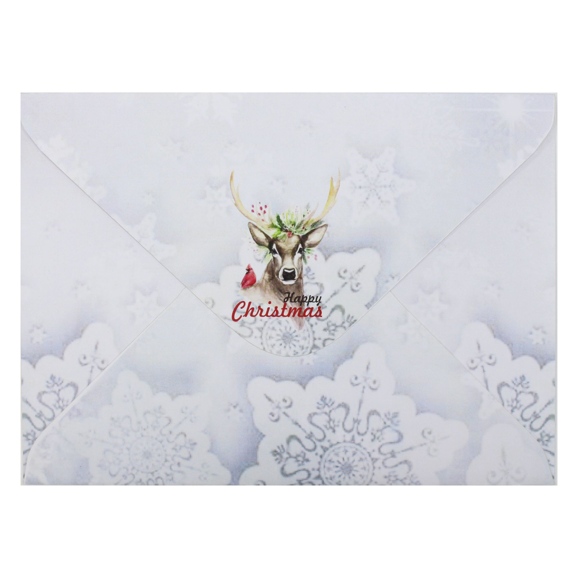 Christmas Envelope - Snow Deer, 4X6In, 10Pc
