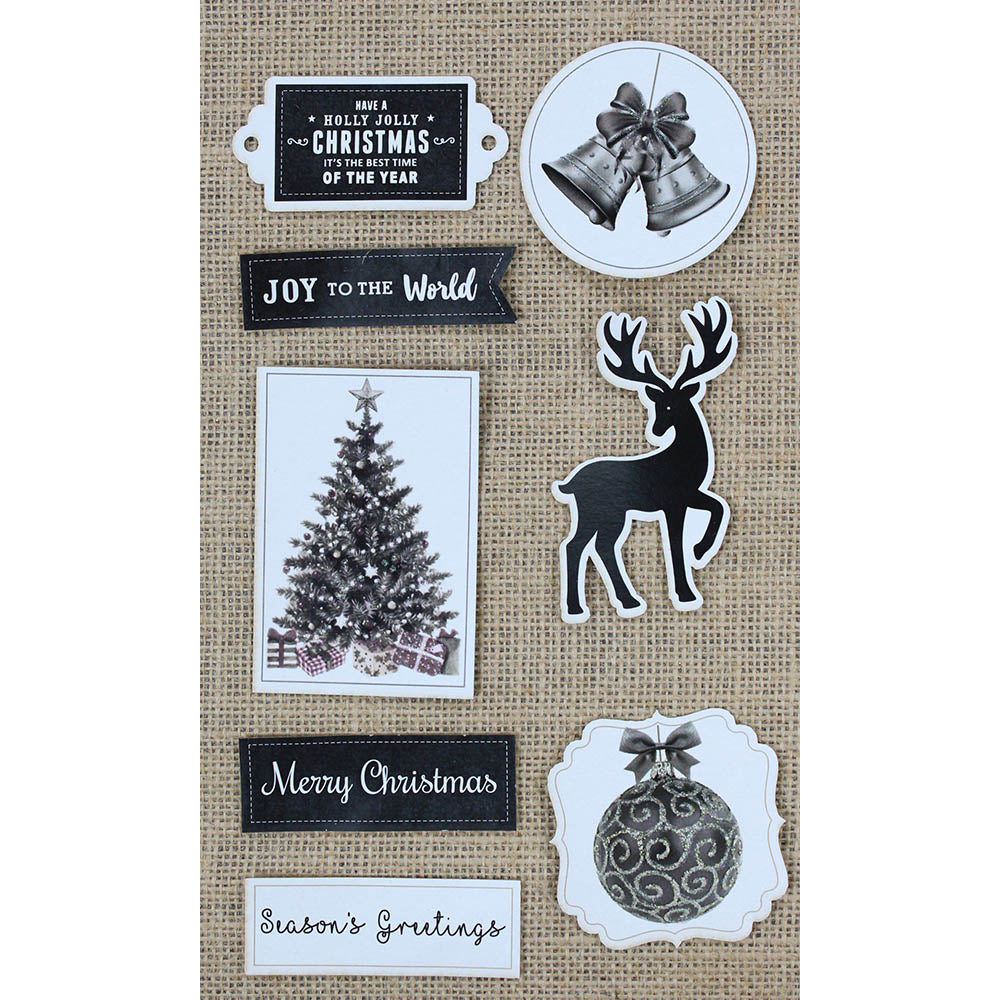 Christmas Stickers - Joy To The World, 6Pc