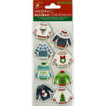 Christmas Stickers- Festive Sweater, 8Pc