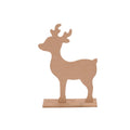 MDF Decorable Reindeer With Base, Small, Width 6.5 X Height  8.3 , Thickness - 5.5mm, 1pc