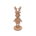 MDF Standing Reindeer With Base, Width 3 X Height  8.5 Base 3 Dia, 1pc