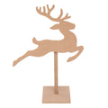 MDF Standing Reindeer With Base, Thickness  5.5mm, Approx Width 11.5 X Height  17.3 (Base 5x5 ), 1pc