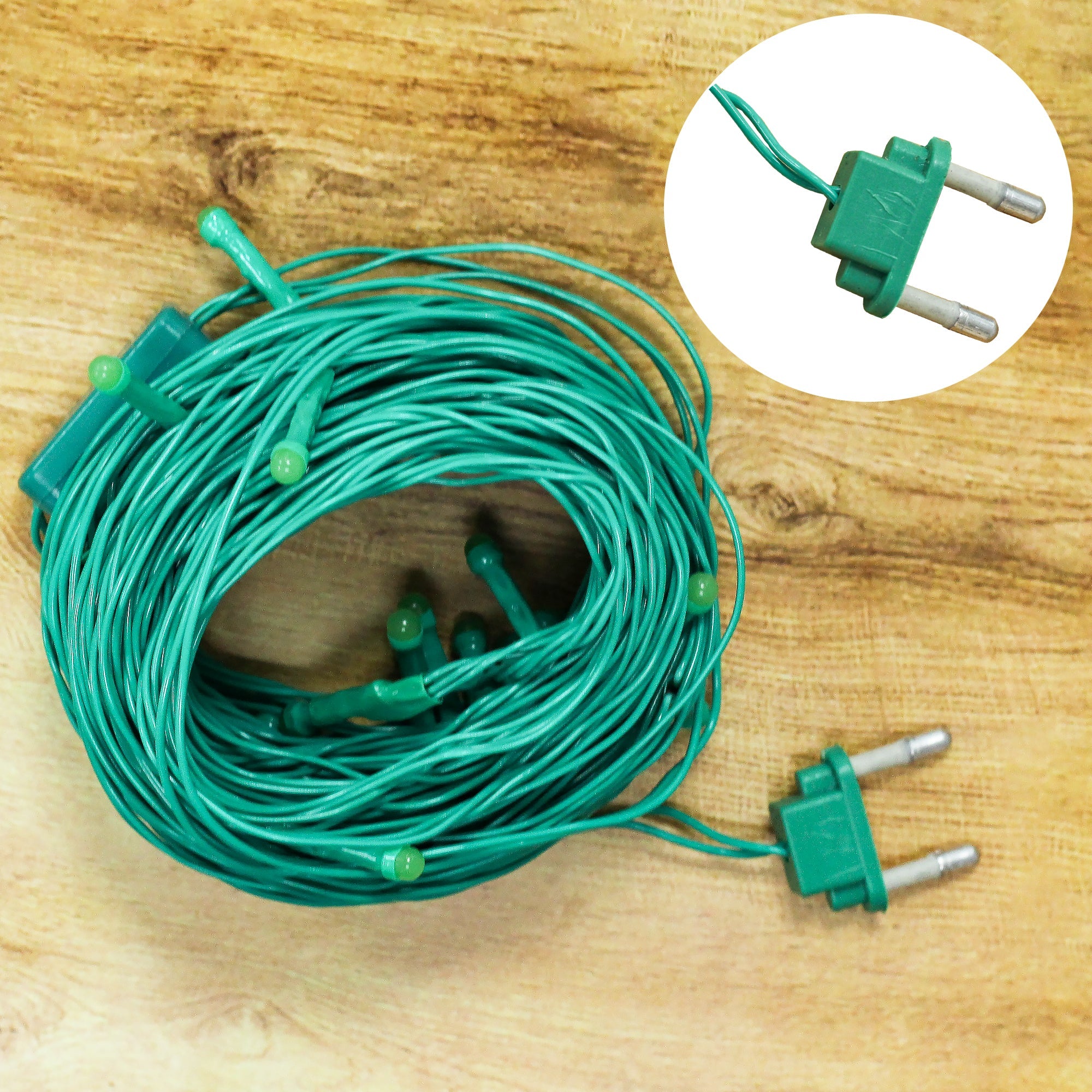 Decorative Pixel Lights 28 Bulbs Green 15mtr