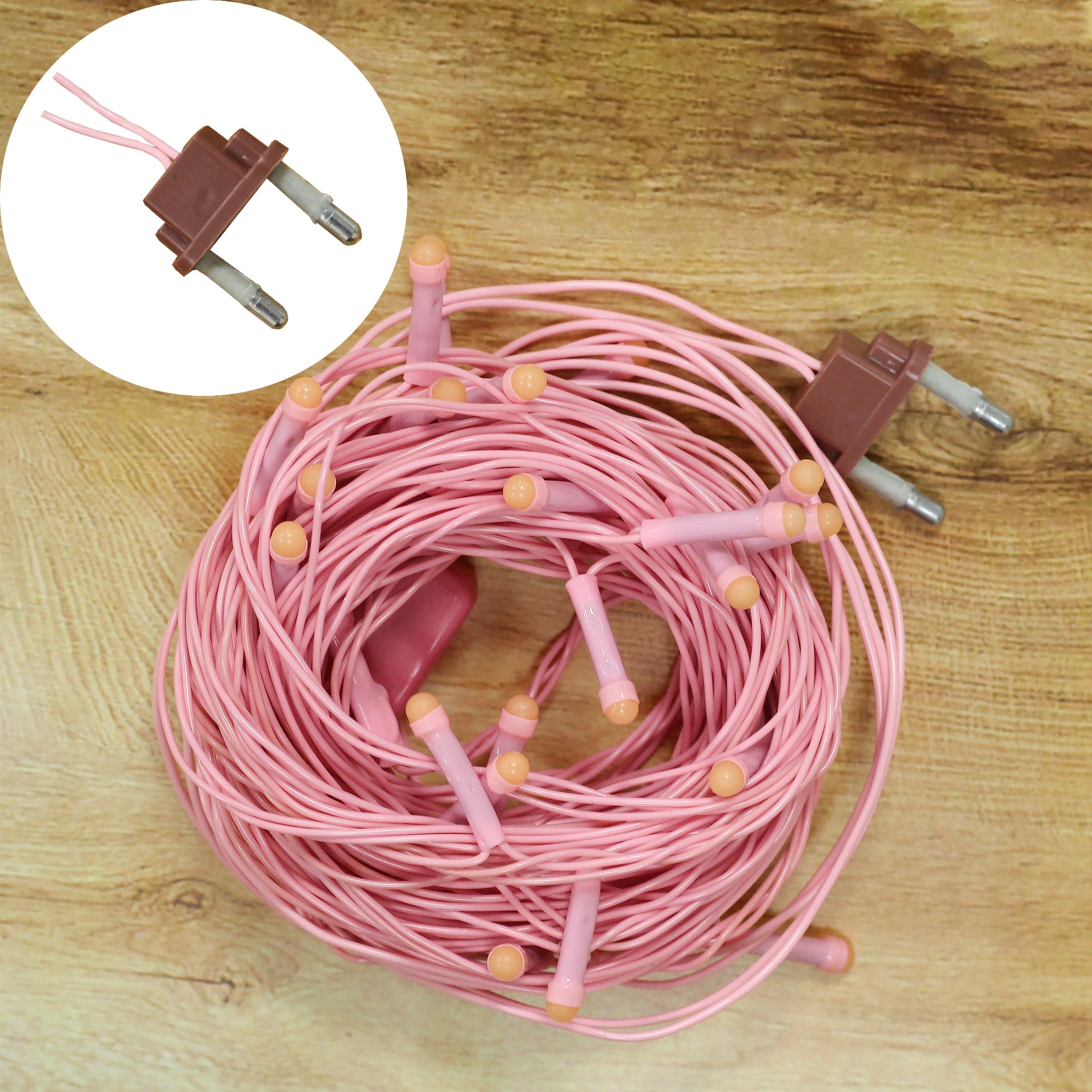 Decorative Pixel Lights 28 Bulbs Pink 15mtr