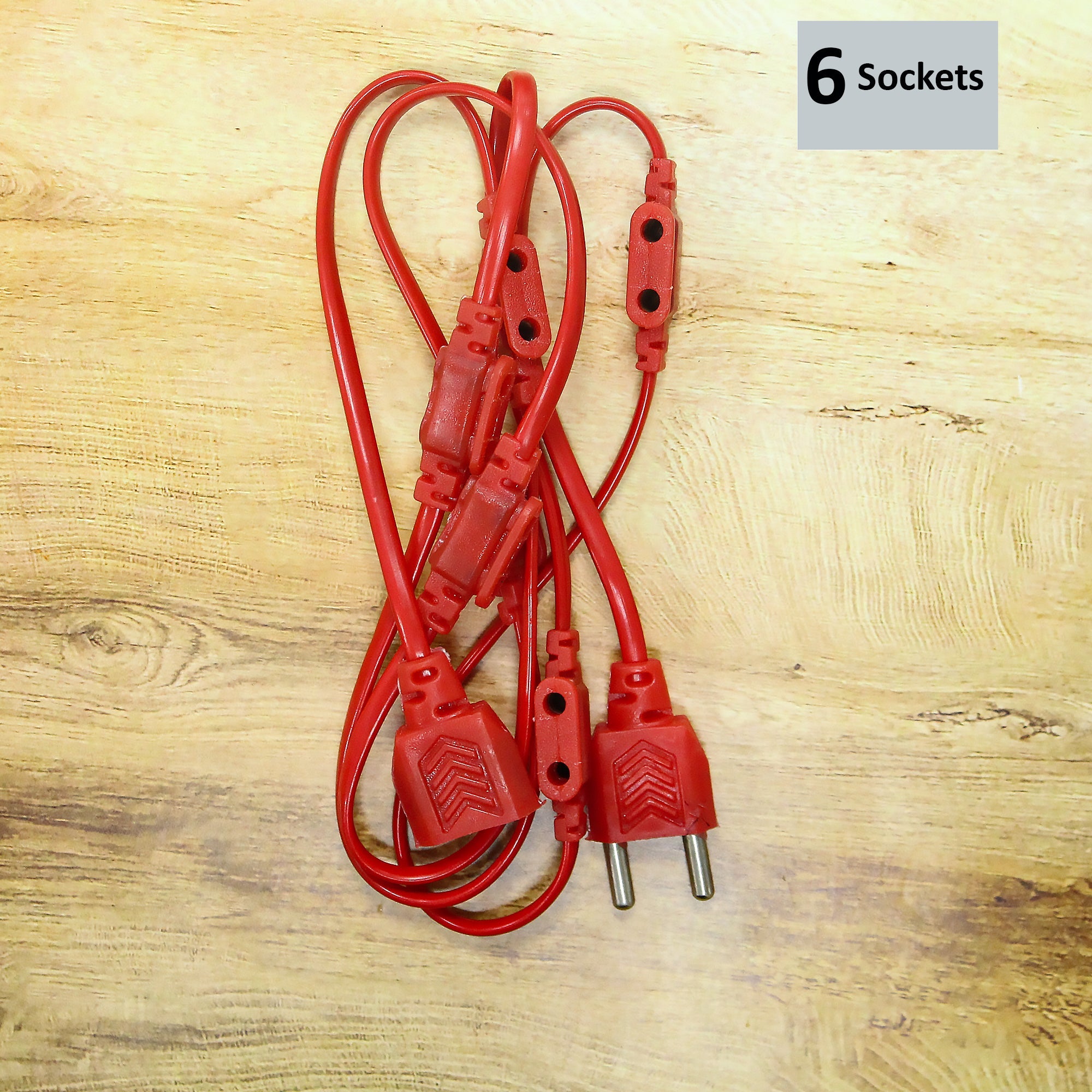 Light Wire Jointer 6 Socket- Assorted color