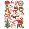 Deco Transfer Sheet - Jingle All the Way, 10inch X 7.5inch, 1pc