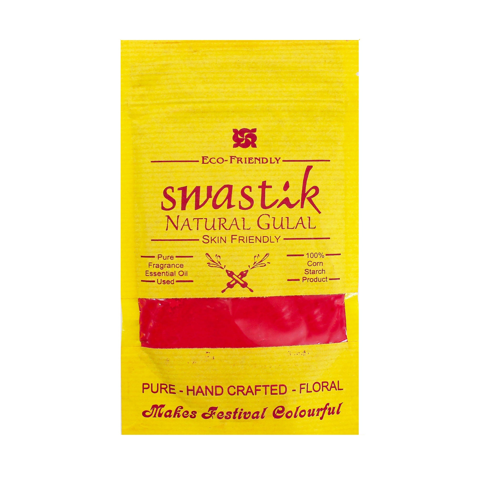 Holi Herbal Gulal Red 100 Grms 1 Pack