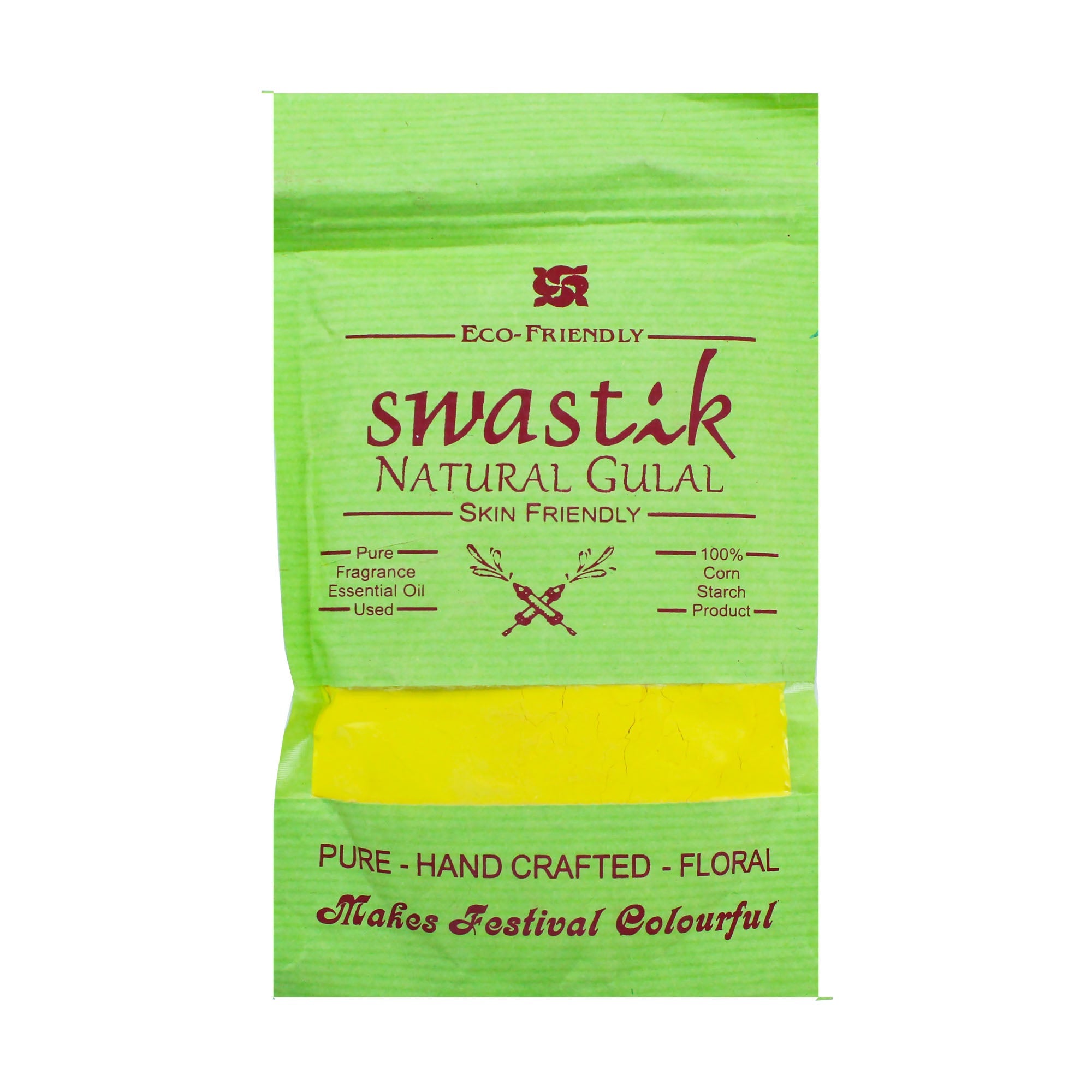 Holi Herbal Gulal Yellow 100 Grms 1 Pack