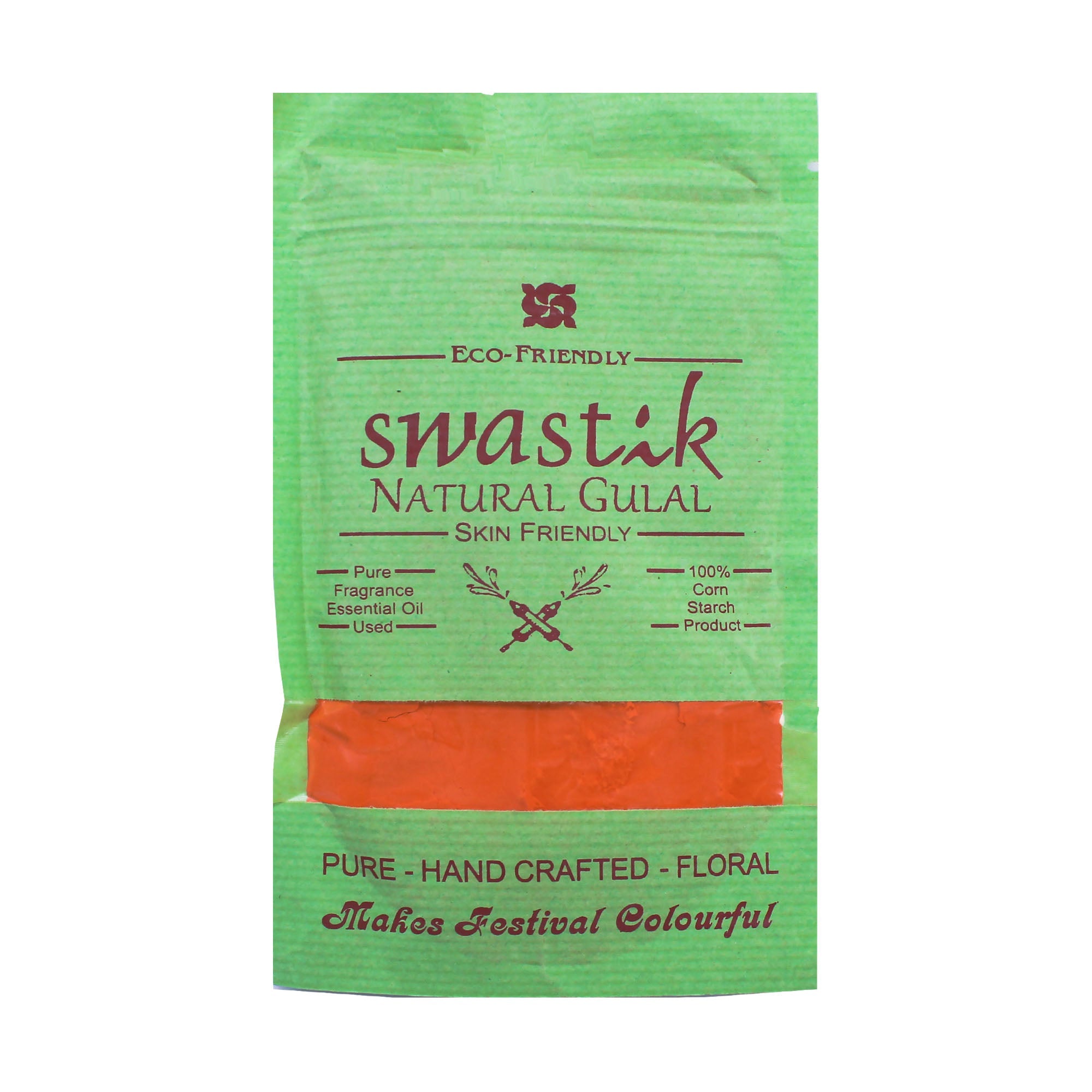 Holi Herbal Gulal Orange 100 Grms 1 Pack