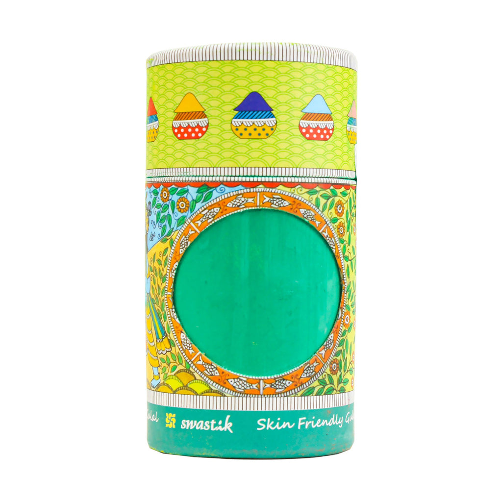 Holi Herbal Gulal Green 100 Grms 1 Tin