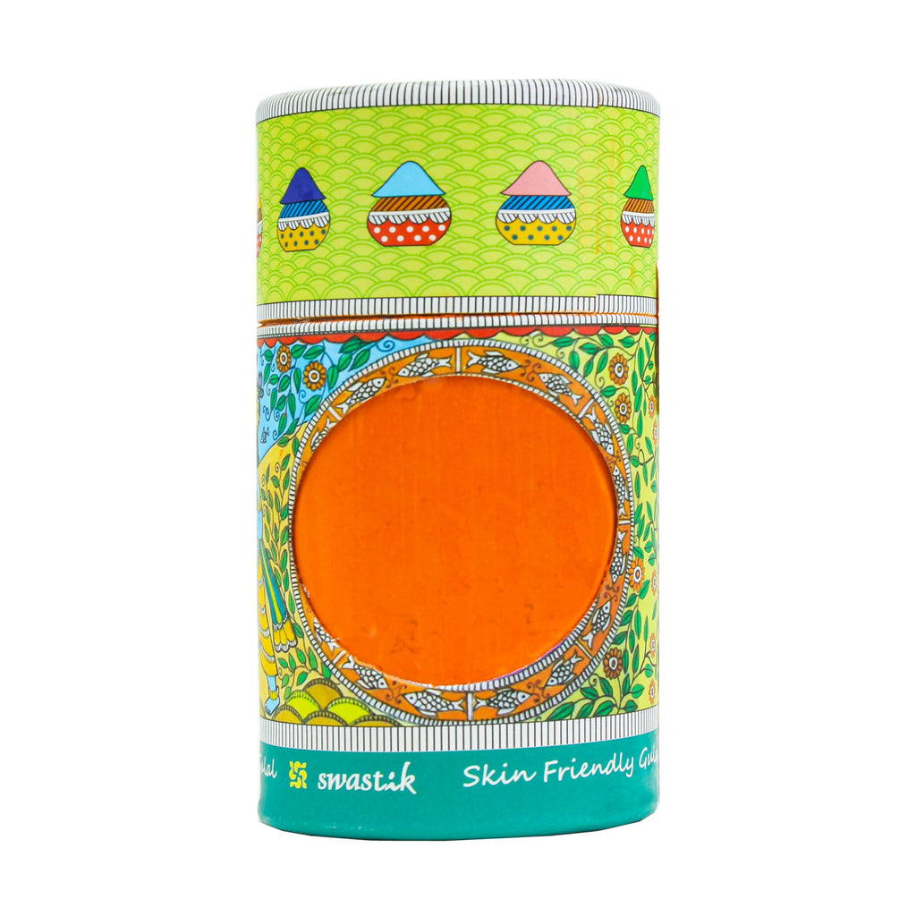 Holi Herbal Gulal Orange 100 Grms 1 Tin