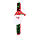 Christmas Wrist Band Reversible Sequins With Santa Asstorted 8.5Inch 1pc