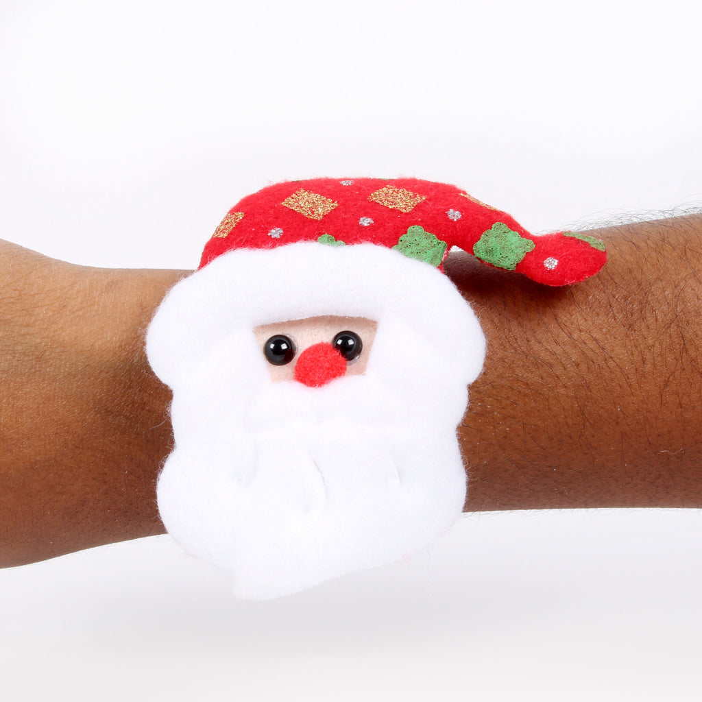Christmas Wrist Band Reversible Sequins With Santa Asstorted 8.5Inch 1pc