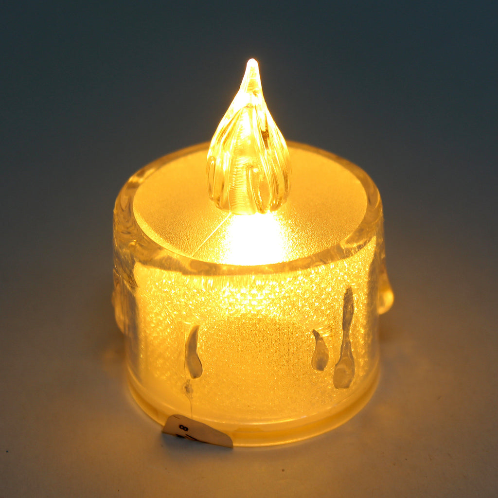 Battery Operated Smokeless Candle With Battery Wram Colour 2inch 1pc Box