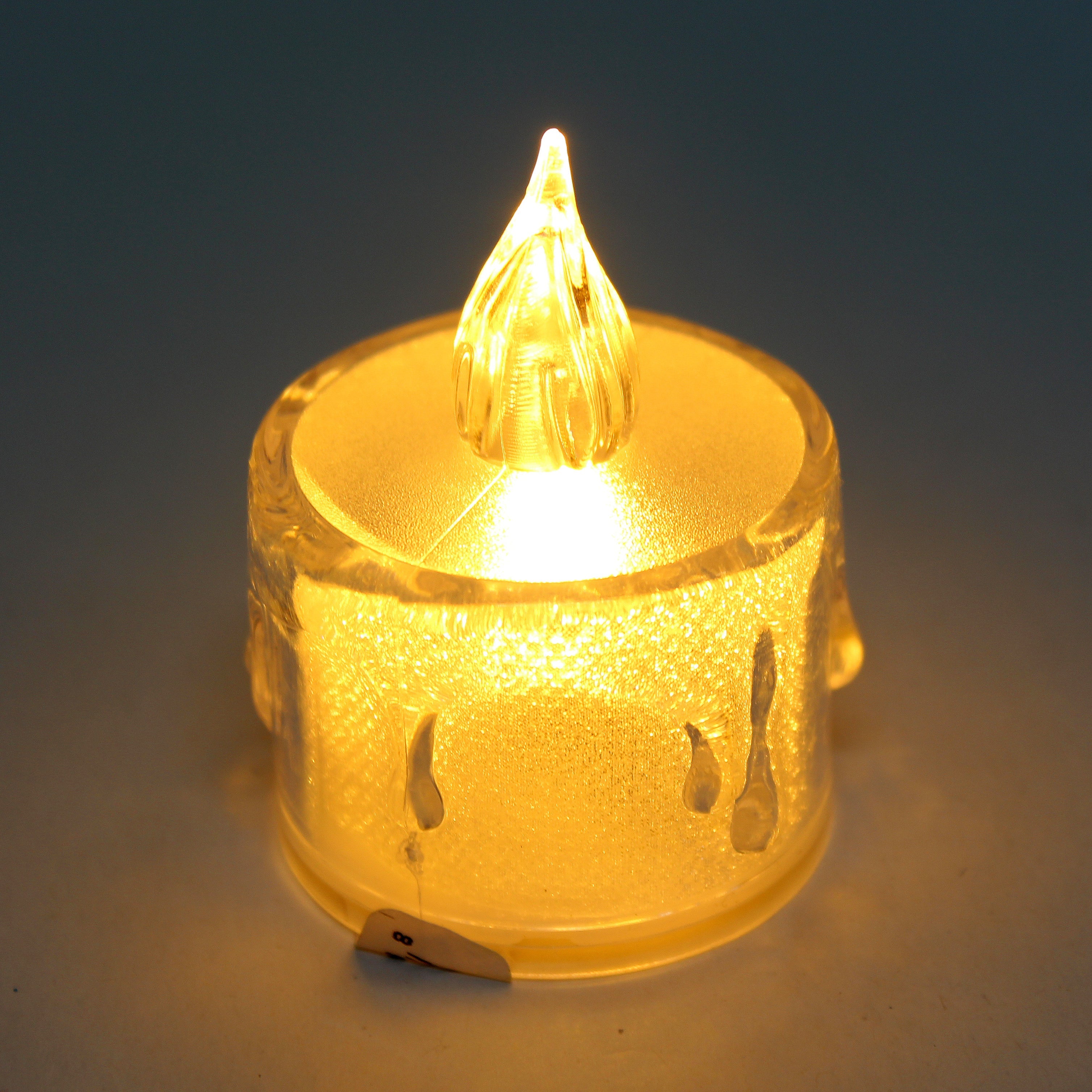 Battery Operated Smokeless Candle With Battery Wram Colour 2inch 1pc Box