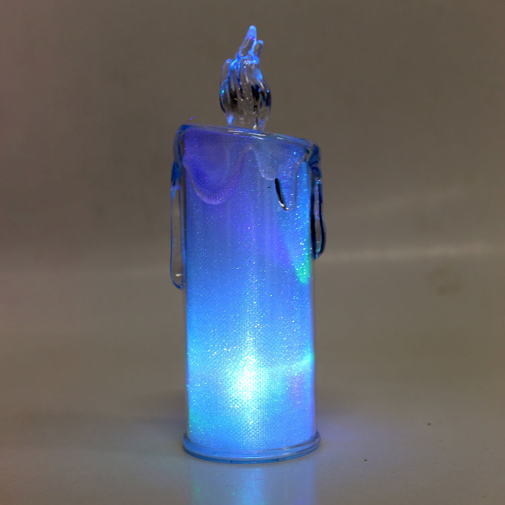 Battery Operated Smokeless Candle With Battery Multi Coloured 6.5inch 1pc Box IB