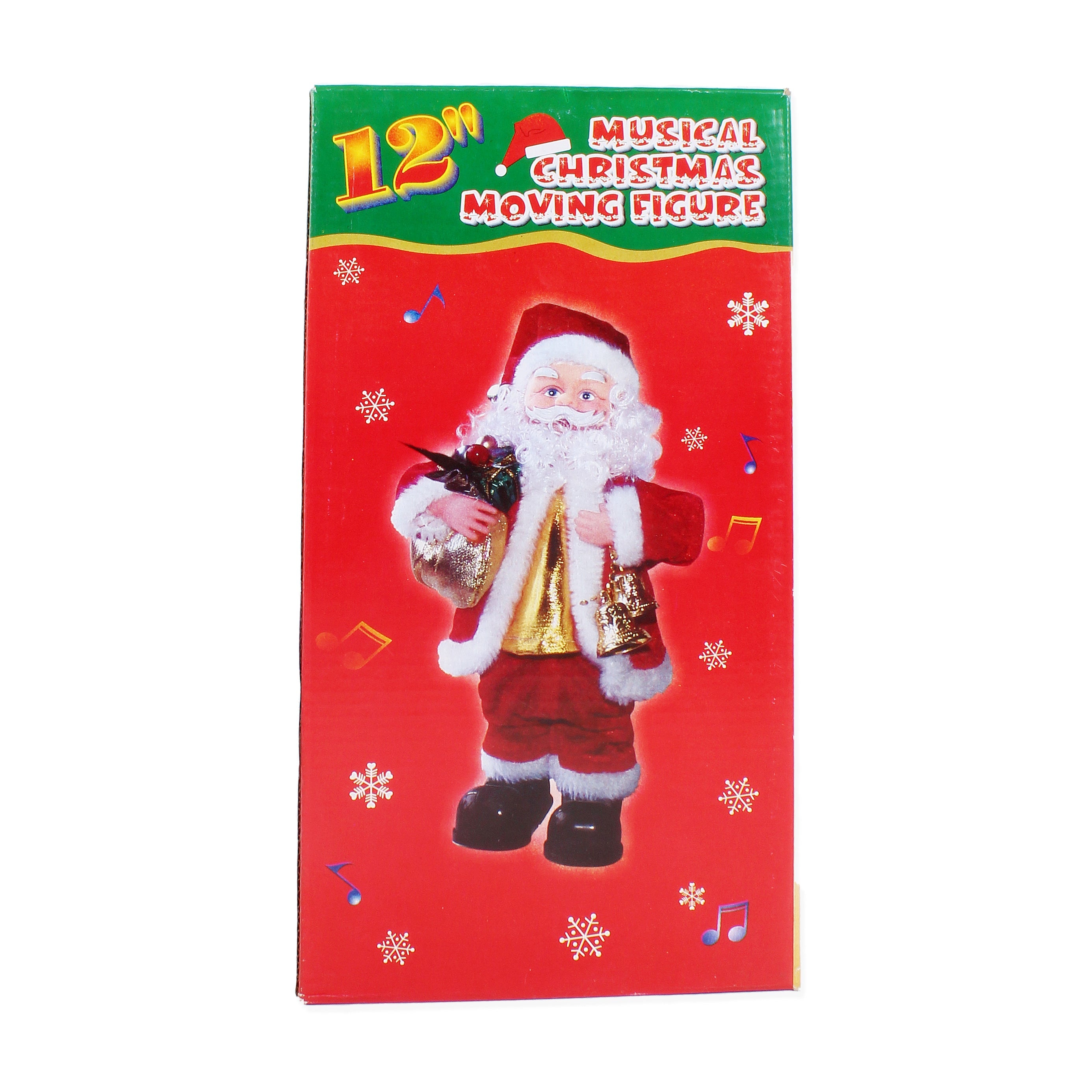 Christmas Toy Musical Moving Santa With Saxophone/Merry Christmas/Jingle Bells Assorted - 10inch 1pc Box IB