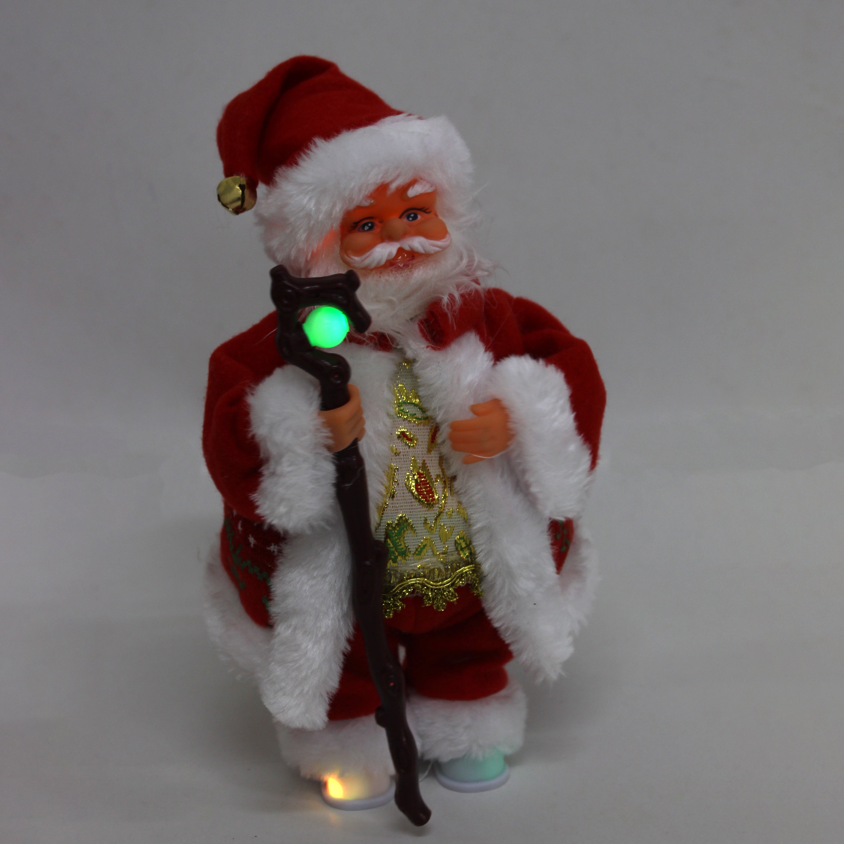 Christmas Toy Musical Santa With Magic Stick 10inch 1pc Box IB