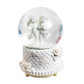 Christmas Snow Globe Angel Cupid with Music & Lights 6.5inch 1pc Box IB
