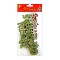 Itsy Bitsy Merry Christmas Decorative Banner 4Pc- Assorted Colour