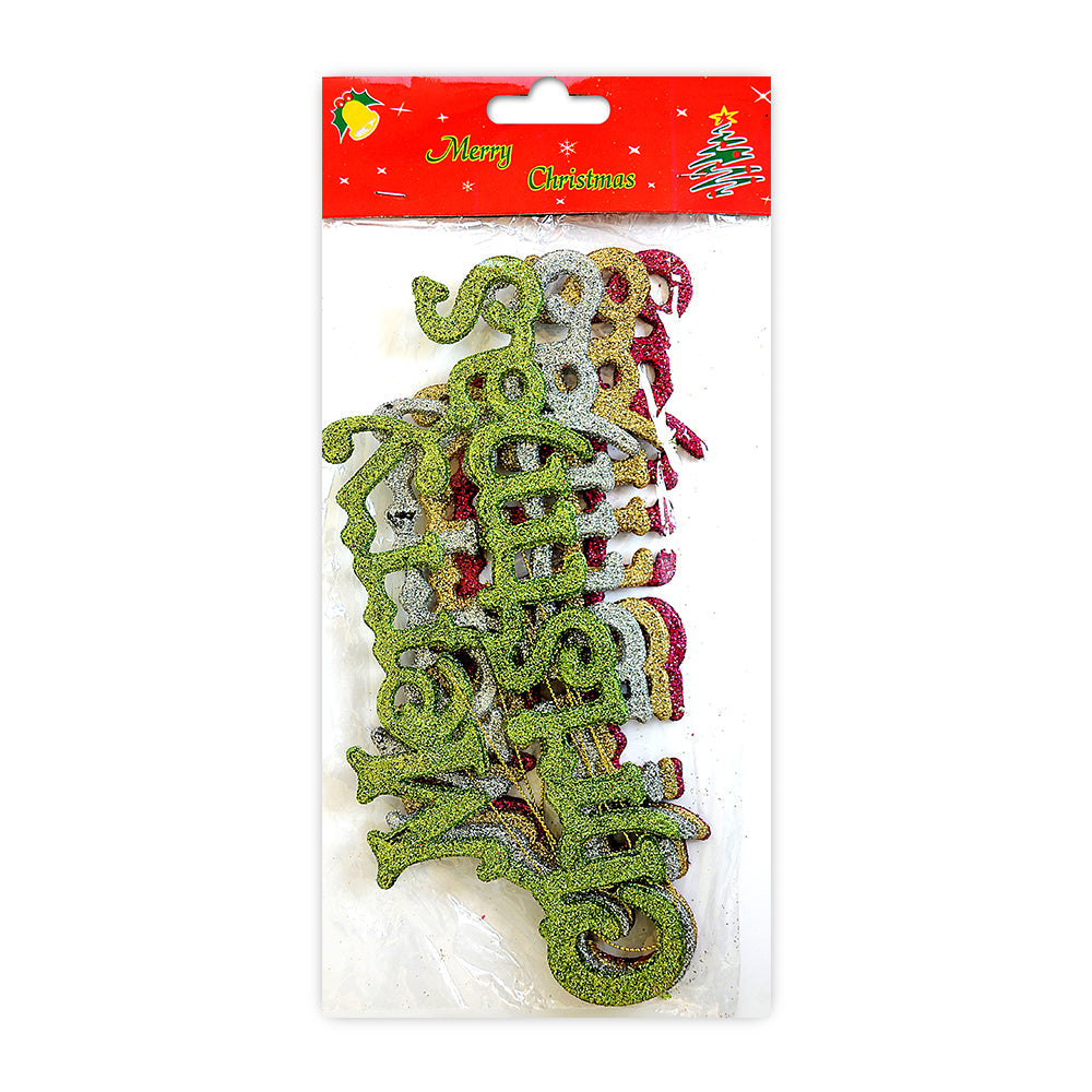 Itsy Bitsy Merry Christmas Decorative Banner 4Pc- Assorted Colour