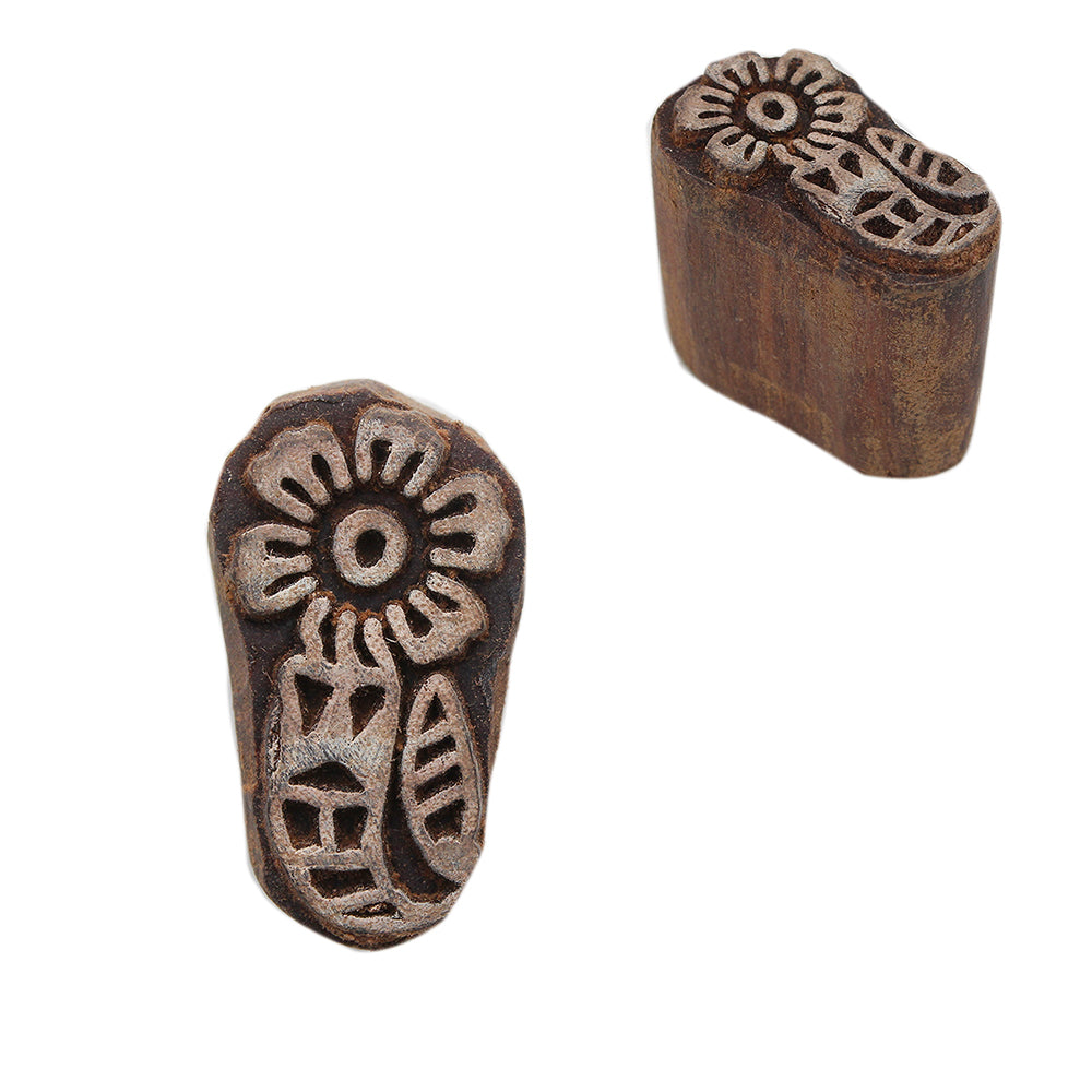 Hand Carved Wooden Printing Block Small Asst 1pc