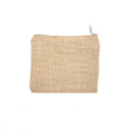 Burlap Zip Pouch 9.5X7.5In Approx Natural 1 Pc Ib