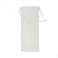 Canvas Wine Bag 6X15 In Approx White 1 Pc