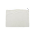 Canvas Zip Pouch 15.5X11.5In Approx White 1 Pc Ib
