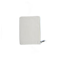 Canvas Zip Pouch 7.5X5.5In Approx White 1 Pc Ib